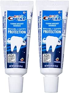 Crest Kids Advanced Toothpaste, Junior Toothpaste 6  Years Old Enamel   Cavity Protection with Strawberry Flavor, Travel Size 0.85oz (24g)) - Pack of 2