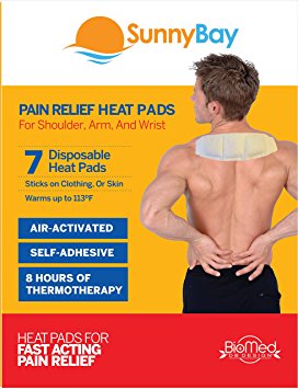 Sunny Bay Adhesive Heat, Pads, White, Pain Relief, 13 Ounce