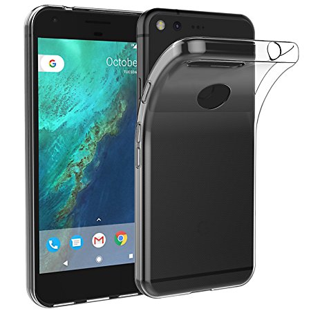 Easyacc Google Pixel XL Case, Google Pixel XL 5.5'' Soft TPU Case Crystal Clear Transparent Slim Anti Slip Case Back Protector Cover Shockproof for Google Pixel XL