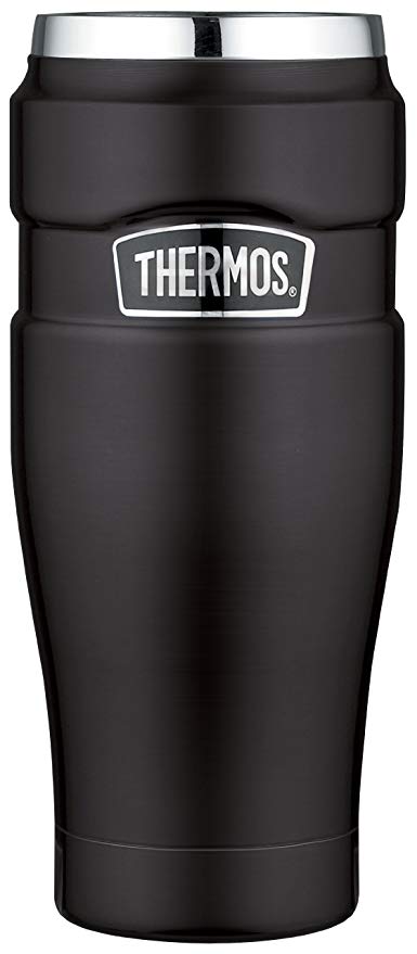 Thermos Stainless King 16 Ounce Travel Tumbler, Matte Black