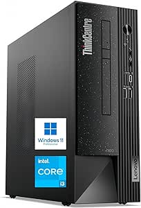 Lenovo ThinkCentre Neo 50s SFF Business Desktop, Intel Core i3-12100 Processor, 16GB RAM, 256GB SSD   1TB HDD, Display Port   HDMI   VGA, WiFi   Bluetooth, DVD-RW, SD Card Reader, Windows 11 Pro