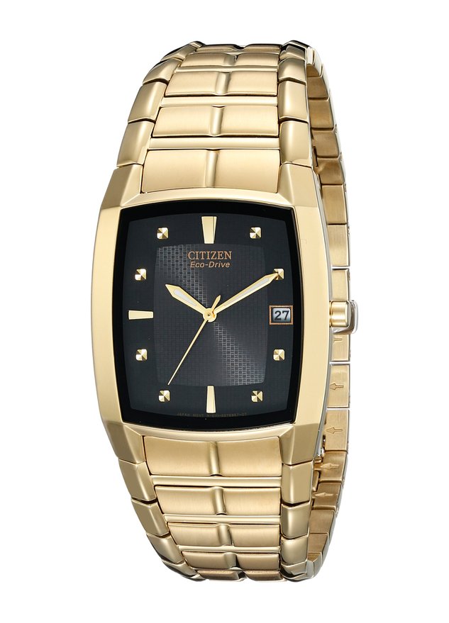 Men's BM6552-52E Eco-Drive Gold-Tone Stainless Steel Watch