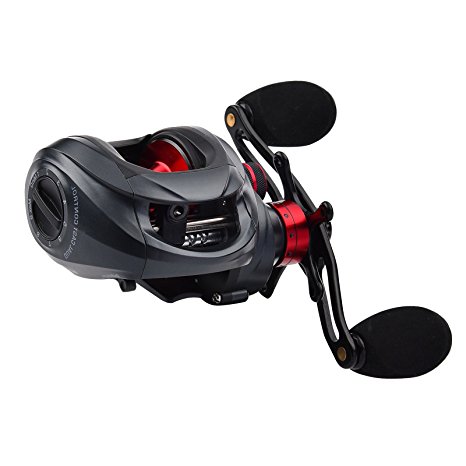 KastKing Ultra Smooth Carbon Fiber Drag 17.5LBs - 11   1 Shielded Ball Bearing Spartacus Baitcasting Reel