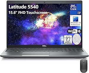 Dell Latitude 5540 5000 15.6" FHD Touchscreen Business Laptop Computer, 13th Gen Intel 10-Core i7-1355U, 32GB DDR4 RAM, 1TB SSD, WiFi6, Bluetooth, Backlit KB, Fingerprint Reader, Windows 11 Pro