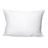 Pure Silk Pillowcase 100 Mulberry Silk OEKO-TEX Certified Prevents Sleep Wrinkles Protects Hair Standard Size 20 by 26 inch - White