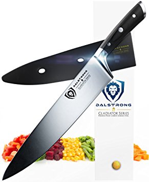 DALSTRONG Large Chef Knife - Gladiator Series - German HC Steel - 10" (254mm) - Guard