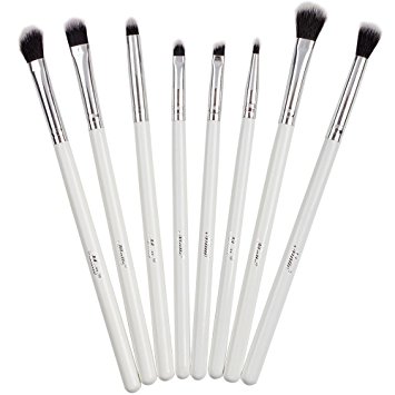 Matto Professional Makeup Eye Brush Set Eyeshadow Brushes 8-Piece(White)