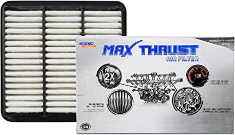 Spearhead Max Thrust Performance Engine Air Filter For All Mileage Vehicles - Increases Power & Improves Acceleration (MT-470)