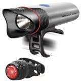 SUPERBRIGHT USB Rechargeable Bike Light - Comes with FREE USB TAILIGHT - Cycle Torch Shark 500 - 500 Lumens - Fits ALL Bikes Water Resistant Easy Install and Quick Release