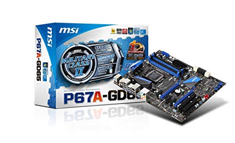 MSI LGA1155/Intel P67 B3/DDR3/SATA3&USB3.0/A&GbE/ATX Motherboard P67A-GD65 (B3)