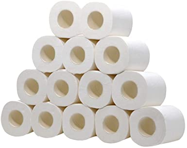 6/8/12/14 Rolls White Toilet Paper, Smooth Soft Professional Series Premium 3-Ply Toilet Paper, Rapid Dissolving Toilet Paper