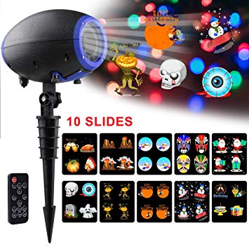 LITSPED LED Halloween Projector Lights,6W Waterproof Outdoor Christmas Animated Projector Light For Holiday Birthday Thanksgiving Party Use