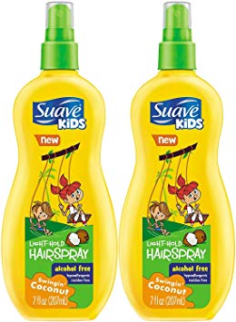 Suave Kids Alcohol Free Light-Hold Hairspray Swingin' Coconut [2 Pack]