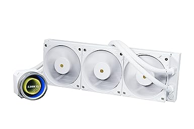 Lian Li GA2P36W Galahad II Trinity Performance 360 AIO CPU Liquid Cooler 360mm -Daisy-chainable Radiator LCP Fans- Intel® LGA 1700, 1200, 115X, AMD® AM5/AM4 Sockets - White