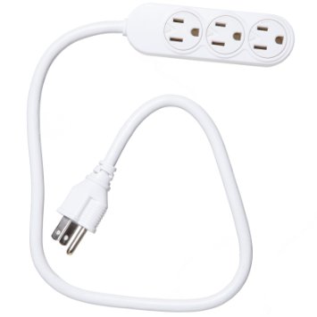Master Electrician PS-304 3 Outlet Power Strip, White