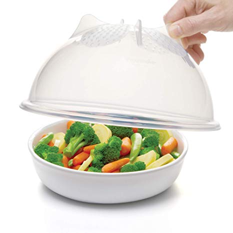 Progressive International PS-56C High Dome Microwave Food Cover, 10.25 inches, Clear