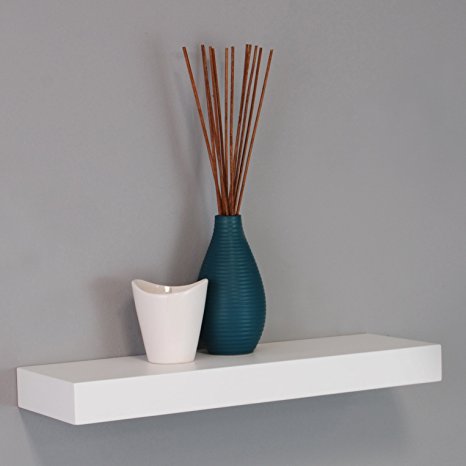 Kiera Grace  Maine Wall Shelf/Floating Ledge, 16 Inch - White