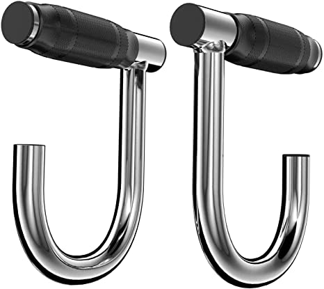 ACBEE Upgrated Pull Up Assistance Resistance Bands Handles, Unique Steel Stretch Elastic Exercises Band Attachment Handles with Rubber for Pull-up Bars Workouts Home Gym