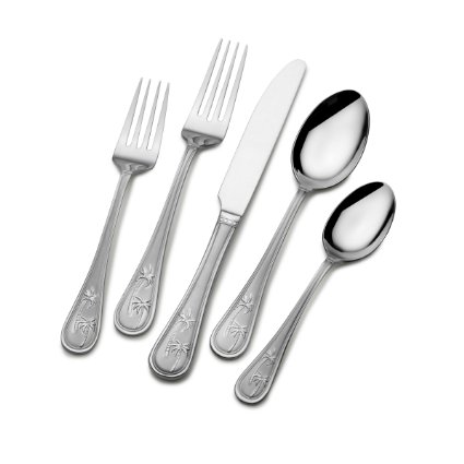 Towle Everyday Palm Breeze Stainless Steel Flatware, 20-Piece Set, Service for 4 (5112956)