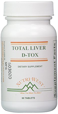Total Liver D-Tox - 60 Tablets by Nutri West