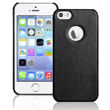 iPhone 5S Case INVELLOP Black Leatherette Case Bumper Cover for Apple iPhone 5  5S