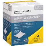 Simply Right Adult Washcloths - 240 ct