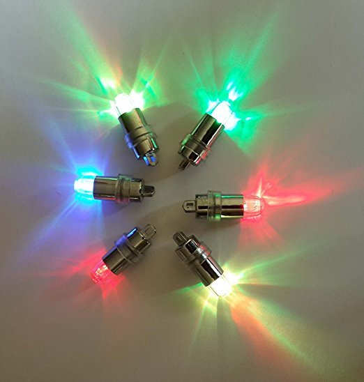 SumDirect 24/50/100 Pack Multicolor LED Submersible Waterproof Mini Blinking Lights for Paper Lantern Balloon Floral Wedding Halloween Christmas Party Decoration Centerpieces (100)