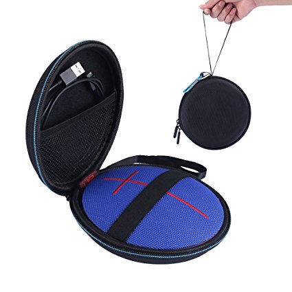 Carrying case for UE Roll 2 - MASiKEN Hard EVA Protective Travel Carry Case For UE Roll or UE Roll 2 Wireless Bluetooth Speaker (Black)