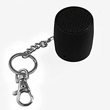 MixBin Portable Bluetooth Speaker with Keychain & Phone Loudspeaker (Black)