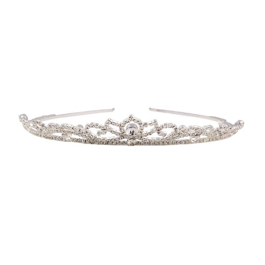 Valdler Rhinestone Crown Headband Tiara for Wedding Bridal Prom LCR08-44