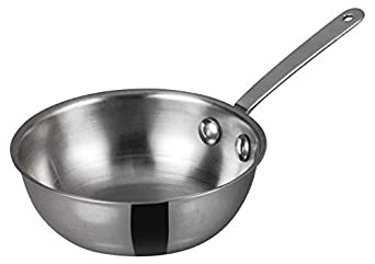 WINCO Mini Wok Stainless Steel, Silver