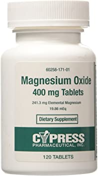 Cypress Magnesium Oxide 400 Mg Tablet 120 Tablets, Pack of 3
