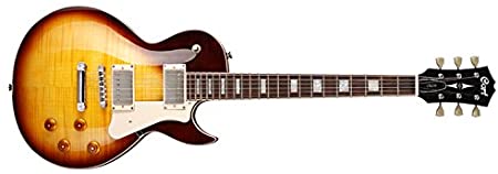 Cort CR250VB Classic Rock Series Electric Guitar Arched Flamed Maple Top, Vintage Burst