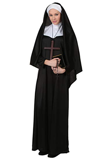 FunCostumes Adult Traditional Nun Costume