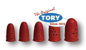 Tory Red Rubber Finger Pads Size 13 - 12/box