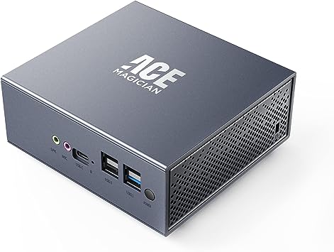 ACEMAGICIAN Mini PC Intel N95 12th-Gen, 8GB DDR4 256GB SSD Mini Desktop Computer, HDMI & Display Port Support Dual 4K@60, Windows 11, Dual Gigabit Ethernet for Daily Use at Home, Office