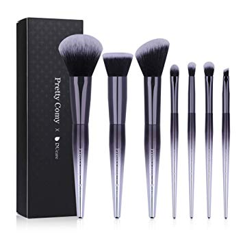 7pcs Makeup Brush Set, Foundation Concealer Brush Blending Face Powder Blush Eye Shadows Make Up Brushes Kit