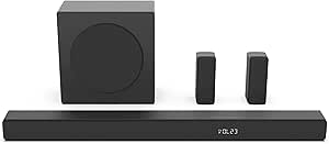 Hisense HS5100 5.1Ch Sound Bar with Wireless Subwoofer, 540W, Dolby Digital Plus, Bluetooth 5.3, EzPlay, Roku TV Ready, DTS: X, HDMI/AUX/ARC/Optical/USB (HS5100, 2024 Model)