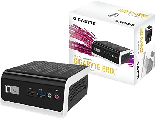 Gigabyte GB-BLCE-4105C J4105 Black, White PC/workstation barebone - PC/Workstation Barebones (Intel® Celeron®, J4105, SO-DIMM, 8 GB, 2400 MHz, DDR4-SDRAM)