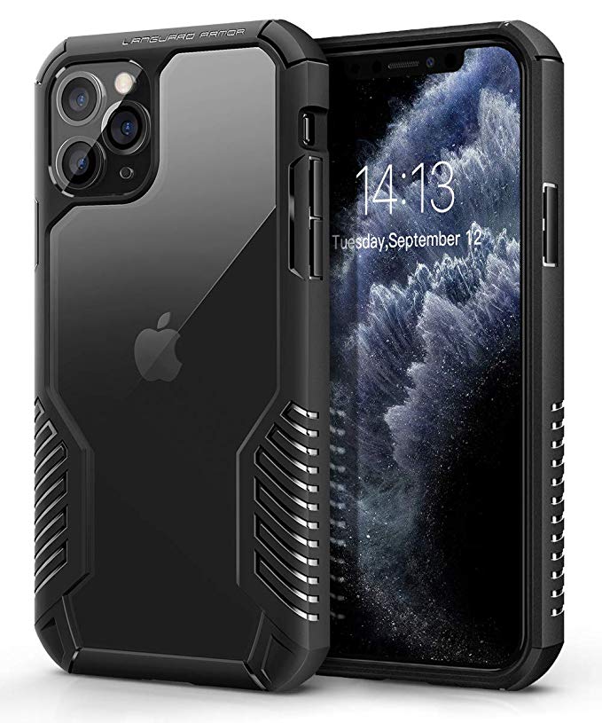 MOBOSI Vanguard Armor Designed for iPhone 11 Pro Case, Rugged Cell Phone Cases, Heavy Duty Military Grade Shockproof Drop Protection Cover for iPhone 11 Pro 5.8 Inch 2019, Matte Black