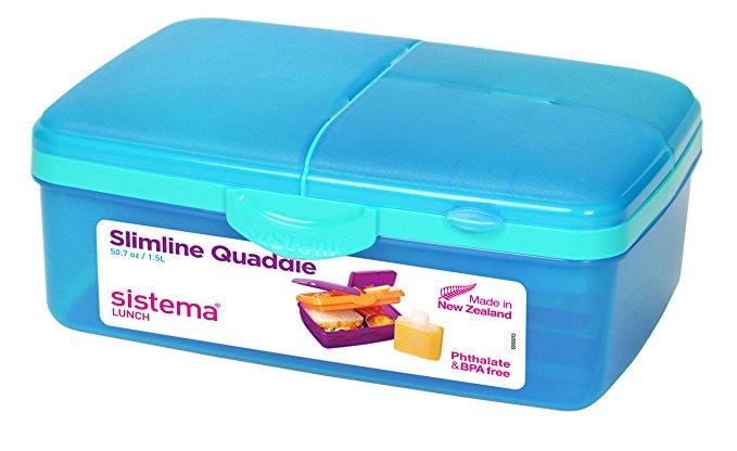 Sistema Lunch Slimline Quaddie - 1.5 L, Blue