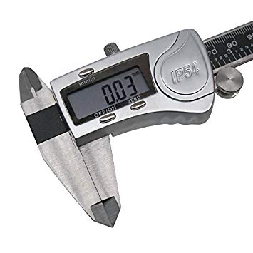Digital Vernier Caliper IP54 Made of Hardened Stainless Steel Large LCD Screen-6"/150mm-Auto Off Provides Precision Measurement in Inches and Metric Easy to Read and Use