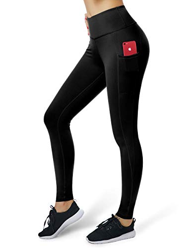 ALONG FIT Yoga Pants for Women Leggings with Side Pockets Yoga Shorts Tummy Control