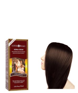 Surya Brasil Henna Cream - Natural Hair Colouring - Dark Brown - 70ml