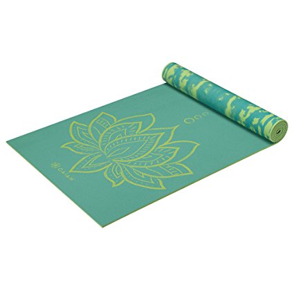 Gaiam Premium Print Reversible Yoga Mat