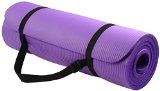 BalanceFrom GoYoga All-Purpose 12-Inch Extra Thick High Density Anti-Tear Exercise Yoga Mat with Carrying Strap
