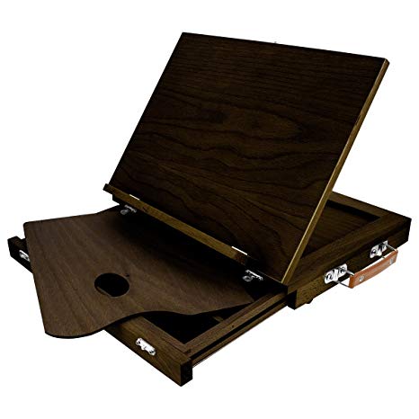 KINGART 706 Solid W/Drawer (Espresso) Wood Tabletop Easel, One Size