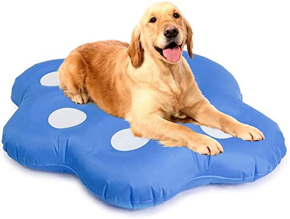 Milliard Dog Pool Float Inflatable Ride On Puppy Paw Raft for Pets Swimming