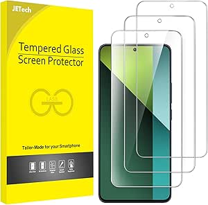 JETech Screen Protector for Xiaomi Redmi Note 13 Pro 5G, 9H Tempered Glass Film, Anti-Scratch, HD Clear, 3-Pack