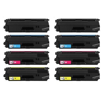 Do it Wiser ® Compatible Toner 2 Sets of Black Cyan Magenta Yellow For Brother TN-336 TN336 HL-L8250CDN HL-L8250CDW HL-L8350CDW HL-L8350CDWT MFC-L8600CDW MFC-L8650CDW MFC-L8850CDW DCP-L8400CDN DCP-L8450CDW - TN-336BK TN-336C TN-336M TN-336Y - High Black Yield 4,000 pages and High Color Yield 3,500 pages (8 Pack)